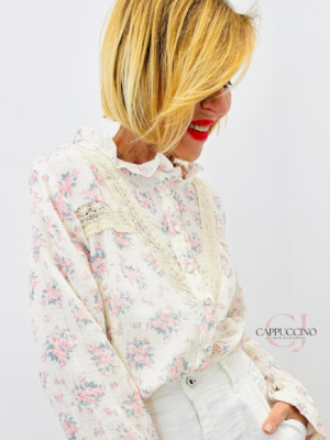 Chemise à fleurs