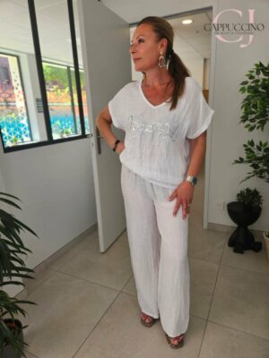pantalon lin