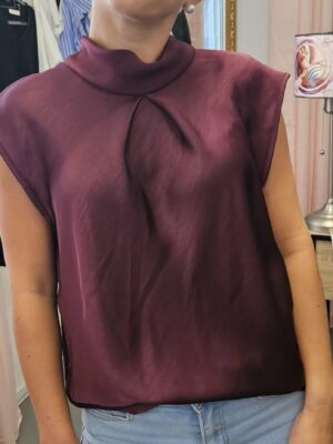 Blouse satinée