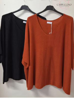 Pull manche 3/4 grande taille